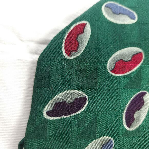 2 Robert Talbott Studio Geometric Shape Silk Ties Hand Sewn in the USA - Picture 7 of 11